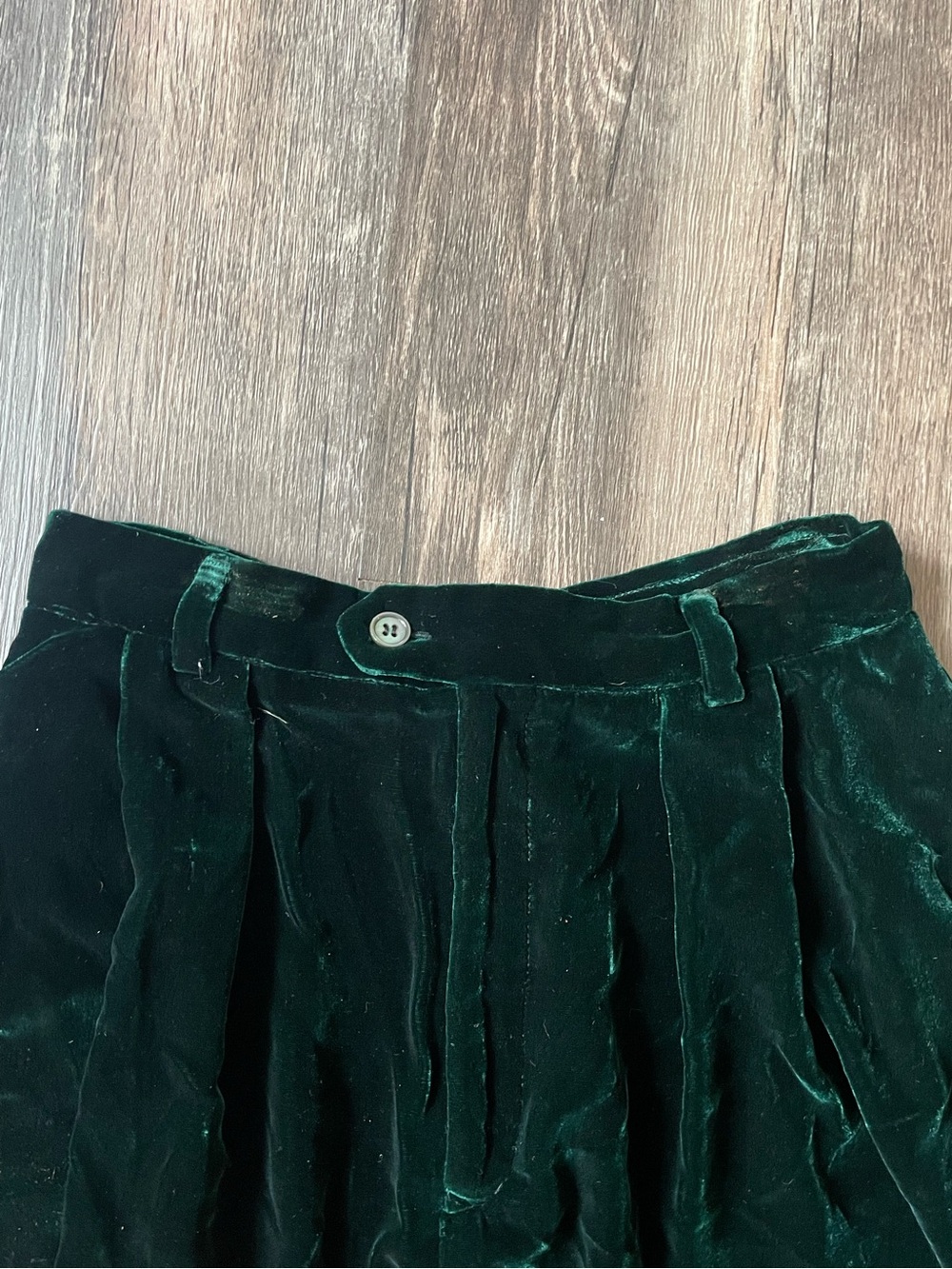 Vintage Ralph Lauren Green Velvet Blazer + Maxi Skirt Set - Picture 5 of 8